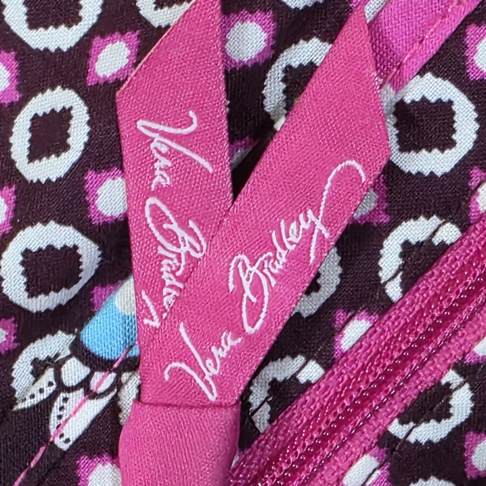 Vera Bradley Vintage Pink Quilted Kiss Lock Shoulder Bag Purse - Picture 9 of 10